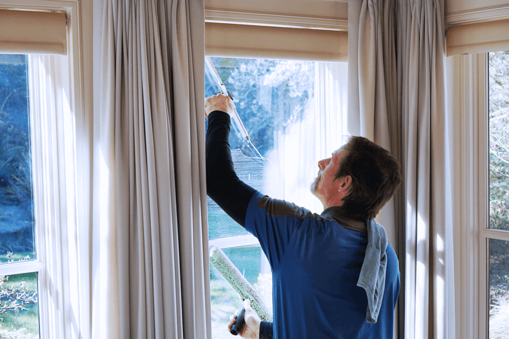 Interior window cleaning